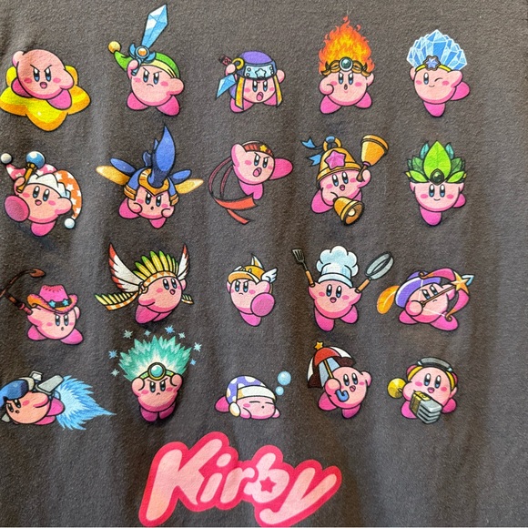 Nintendo Kirby Character Tee - Dark Gray - Picture 2 of 4